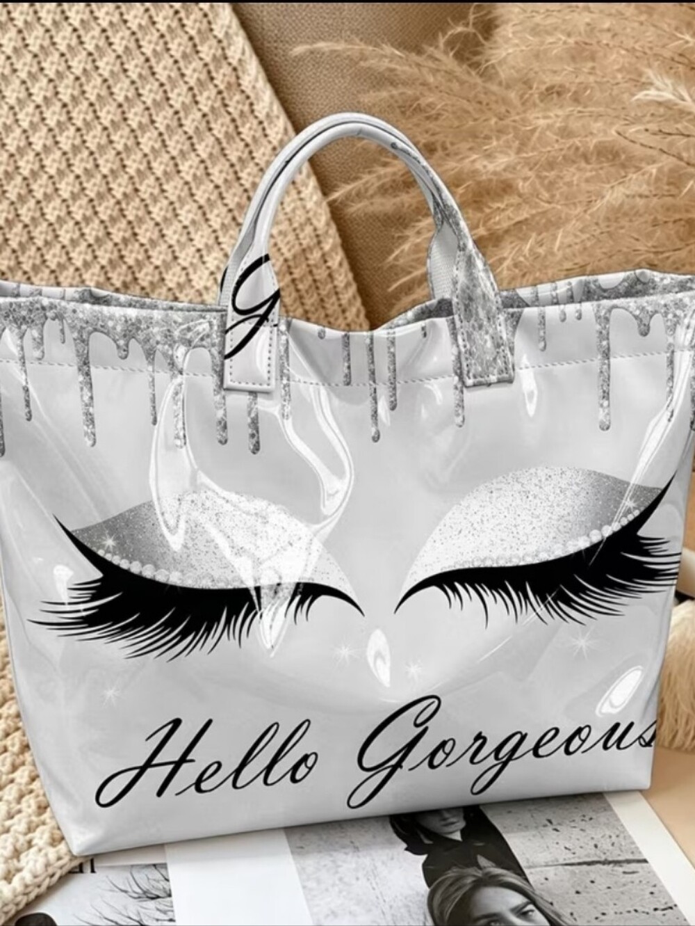 Big Size Cute Gorgeous Eyes Multi-Use Carry Bag